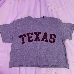 Texas A&M Gray Crop Top